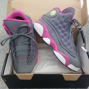 Nike Air Jordan XIII 13 Retro Grey/Fusion Pink